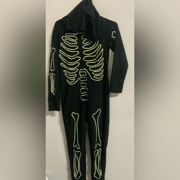 Women's Glow-In-The-Dark Skeleton Halloween Onesie, Small- EUC - Picture 4 of 4